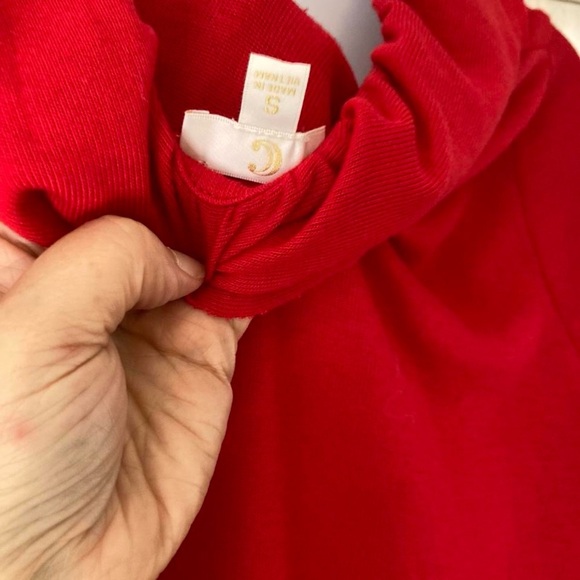 Vibrant Red Ruffle Cardigan C S - Picture 4 of 4